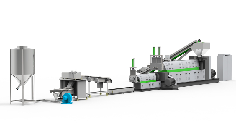 NBT Two-Stage Hard Crushed Material Recycling Pelletizing Unit