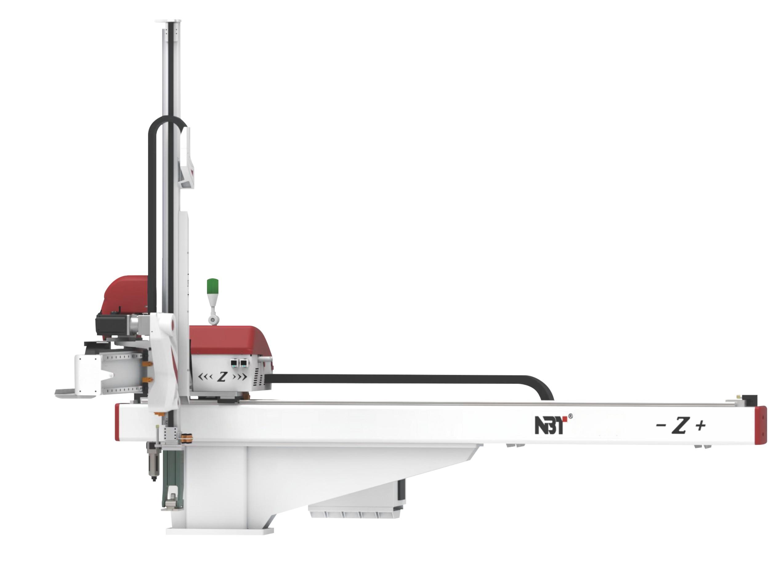 NBT Open-Type Robotic Arm Side View - Space-Saving Automation Equipment