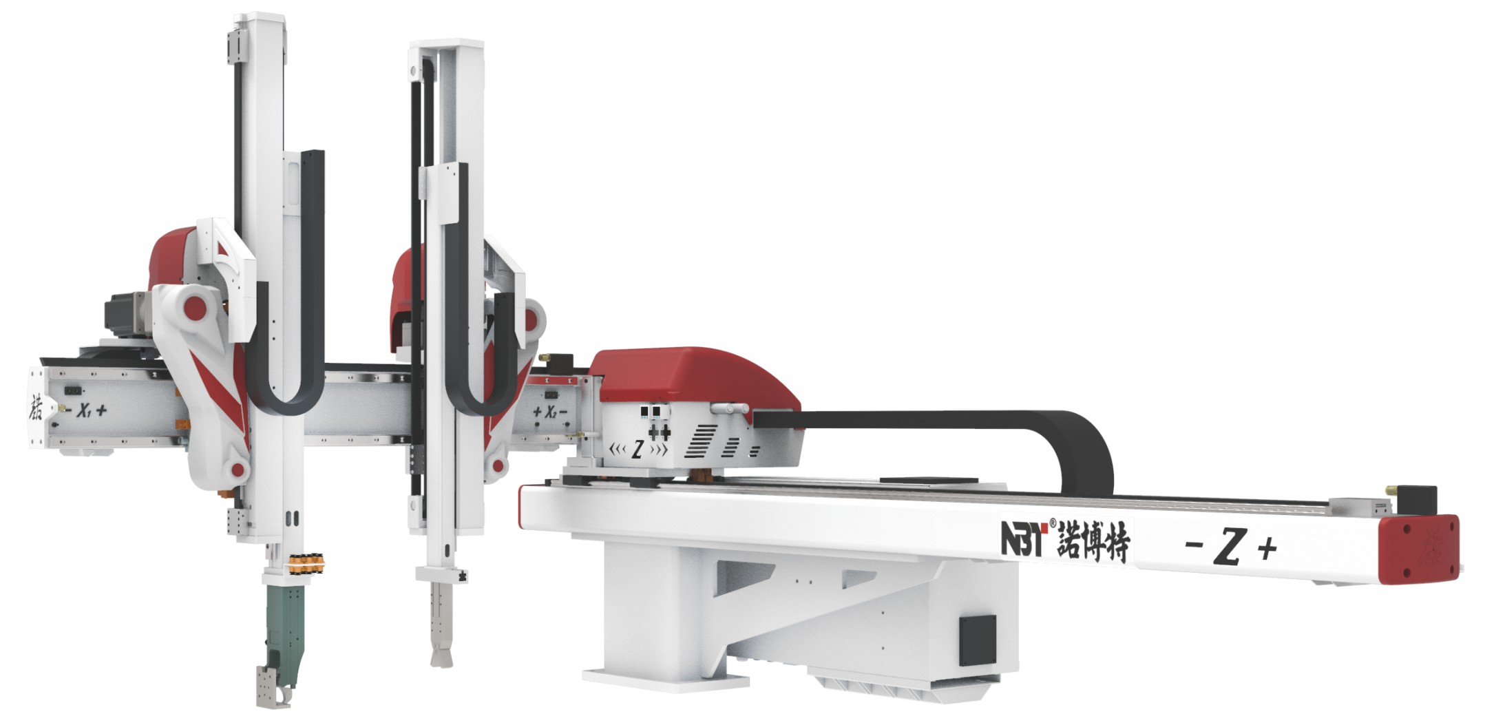 NBT Open-Type Robotic Arm Side View - Space-Saving Automation Equipment