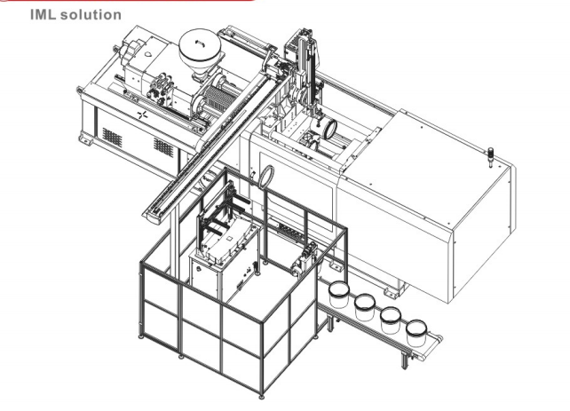 Robotic arms for injection molding removing parts from a mold